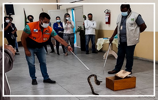 Pinheiral-RJ: Defesa Civil do Estado e Instituto Vital Brazil realizam mais uma instrução sobre animais peçonhentos.