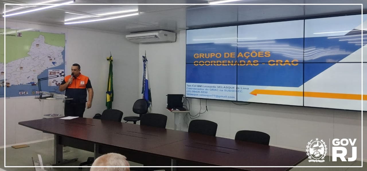 Ten Cel BM Velasque - Coordenador do GRAC