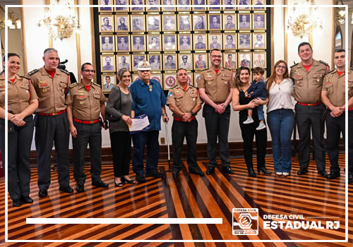 Defesa Civil RJ e CBMERJ homenageiam profissionais da imprensa no Quartel Central