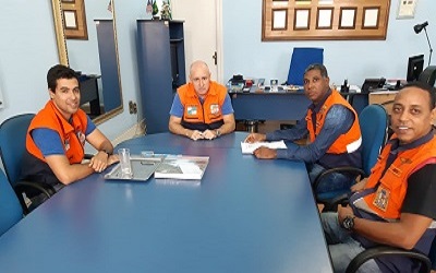 Defesa Civil do Estado recebe agentes de Mesquita